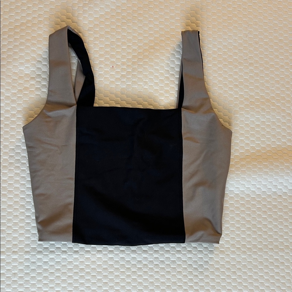 Black and Gray Women's Tank Top